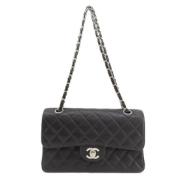 Pre-owned Leather chanel-bags Chanel Vintage , Black , Dames