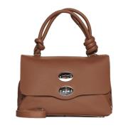 Stijlvolle Leren Tas Collectie Zanellato , Brown , Dames