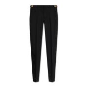 Wollen broek Versace , Black , Heren