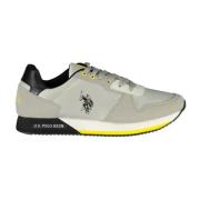 Grijze Lace-Up Sports Sneakers met Iconisch Logo U.s. Polo Assn. , Mul...