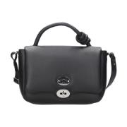 Zachte Veer Knoop M Tas in Zwart Zanellato , Black , Dames