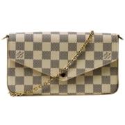 Pre-owned Fabric louis-vuitton-bags Louis Vuitton Vintage , Beige , Da...