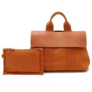 Pre-owned Leather handbags Hermès Vintage , Brown , Dames