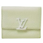 Pre-owned Leather wallets Louis Vuitton Vintage , Beige , Dames