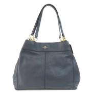 Pre-owned Leather totes Coach Pre-owned , Blue , Dames