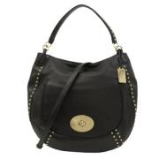 Pre-owned Leather shoulder-bags Coach Pre-owned , Black , Dames