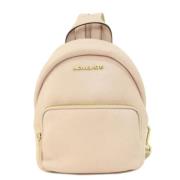 Pre-owned Leather backpacks Michael Kors Pre-owned , Pink , Dames