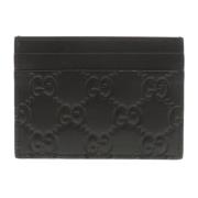 Pre-owned Leather wallets Gucci Vintage , Black , Dames