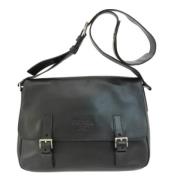 Pre-owned Leather shoulder-bags Prada Vintage , Black , Dames