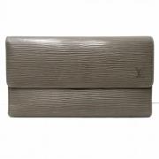 Pre-owned Canvas wallets Louis Vuitton Vintage , Gray , Dames