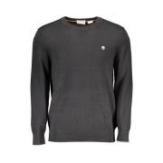 Katoenen Crew Neck Sweater Timberland , Black , Heren