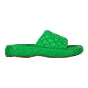 Geweven leren muilen Bottega Veneta , Green , Dames