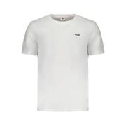 Katoenen T-shirt Pak Wit Zwart Fila , White , Heren