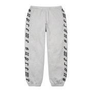 Verhoogde borduurwerk Sweatpant Heather Grey Supreme , Gray , Heren