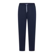 Blauwe Broek Elegante Stijl Brunello Cucinelli , Blue , Heren