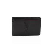 Pre-owned Leather wallets Yves Saint Laurent Vintage , Black , Dames