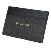 Pre-owned Leather wallets Bvlgari Vintage , Black , Dames