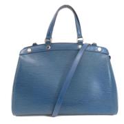 Pre-owned Leather louis-vuitton-bags Louis Vuitton Vintage , Blue , Da...