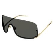 Stijlvolle Full Lens Masker in Goud Gucci , Yellow , Unisex