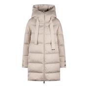 Ultralichte Donsjas met Hoge Kraag Herno , Beige , Dames