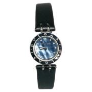 Pre-owned Stainless Steel watches Bvlgari Vintage , Blue , Dames