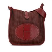 Pre-owned Fabric shoulder-bags Hermès Vintage , Brown , Dames