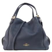 Pre-owned Leather handbags Coach Pre-owned , Blue , Dames