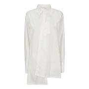 Flare Blouse Yohji Yamamoto , White , Dames