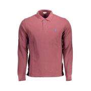 Paarse Polo Shirt met Lange Mouwen U.s. Polo Assn. , Purple , Heren