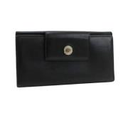 Pre-owned Leather wallets Bvlgari Vintage , Black , Dames