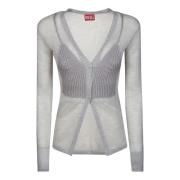 Stijlvolle Cardigan voor Vrouwen Diesel , Gray , Dames