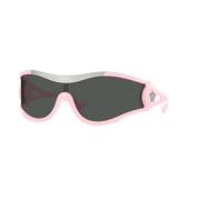 Stijlvolle zonnebril in donkergrijs Versace , Pink , Unisex