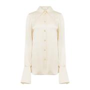 Champagne Bell Cuff Shirt Nina Ricci , Beige , Dames