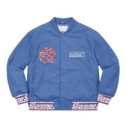 Varsity Jacket Light Blue Supreme , Blue , Heren