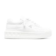 Witte Romeinse Stud Sneakers Valentino Garavani , White , Heren