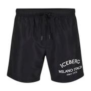 Milano Italia Heren Kostuum Iceberg , Black , Heren