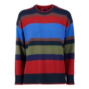 Groene Wol Cashmere Crew-Neck Sweater Gallo , Multicolor , Dames