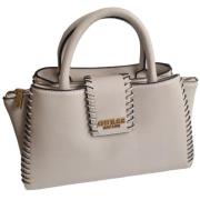 Rechthoekige handtas met gouden klep Guess , Beige , Dames