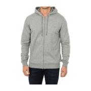 Hoodie Zwart Lange Mouw Armani Jeans , Gray , Heren