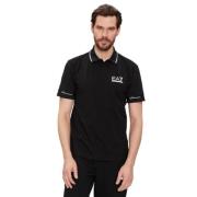 Zwarte EA7 Emporio Armani Polo Shirt Emporio Armani EA7 , Black , Here...