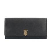 Pre-owned Leather wallets Burberry Vintage , Black , Dames