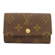 Pre-owned Canvas key-holders Louis Vuitton Vintage , Brown , Dames