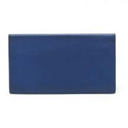 Pre-owned Leather wallets Hermès Vintage , Blue , Dames