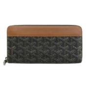 Pre-owned Leather wallets Goyard Vintage , Black , Dames