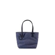 Blauwe Anchor Shopper Tas - Suède Leer JW Anderson , Blue , Dames