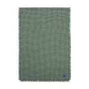 Groene Houndstooth Sjaal Burberry , Green , Heren