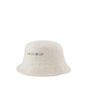 Off-White Katoenen Bucket Hat Casablanca , White , Dames