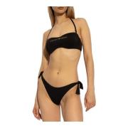 Zwart Bandeau Bikini Set Emporio Armani , Black , Dames