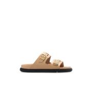 St Barths' Slides Birkenstock , Beige , Dames