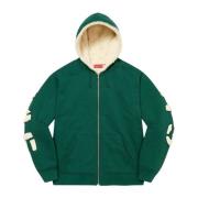 Faux Fur Gevoerde Hoodie Donkergroen Supreme , Green , Heren